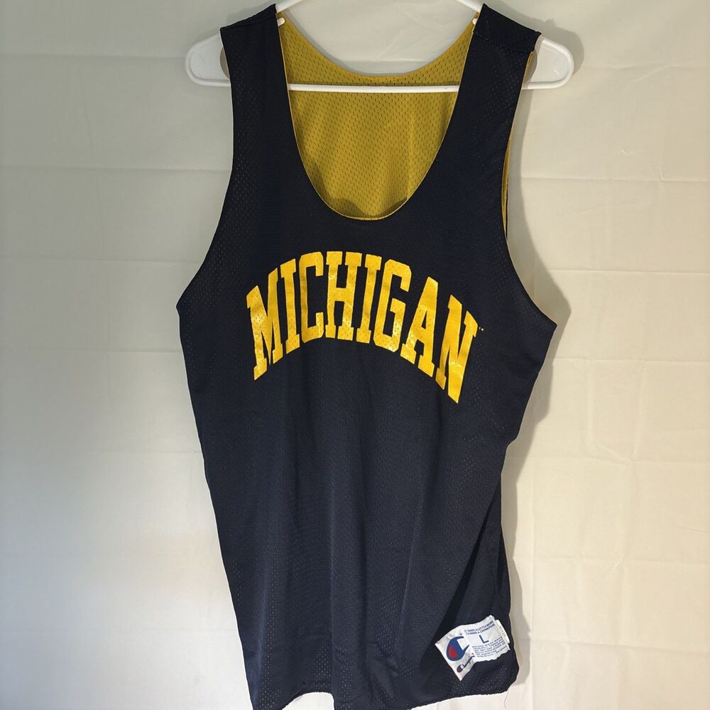 Vintage NCAA Champions Michigan Jersey Size Large Made In USA